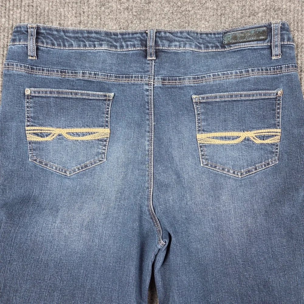 Buffalo David Bitton Womens‎ Straight Leg Jeans Blue Medium Wash Size 16x32